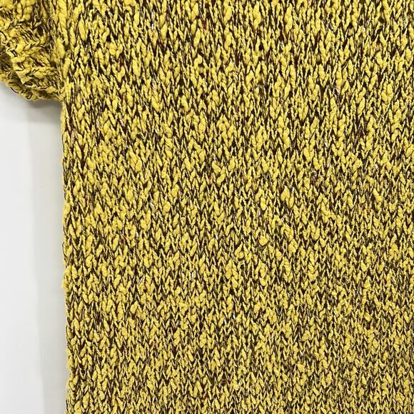 Moth Anthropologie Julliet Open Weave Knit Sweater - Yellow & Brown - Medium - Picture 8 of 8
